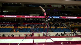 TRACIE Ang (MAS) - 2018 Artistic Worlds, Doha (QAT) - Qualifications Uneven Bars