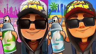 Subway Surfers Hawaii 2023 Jake Dark Outfit vs Subway Surfers Tokyo 2021 Jake Dark Outfit Gameplay