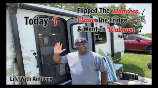 My Tiny RV Life: Today I | Flipped The Mattress | Cleaned The Fridge | Walmart Again