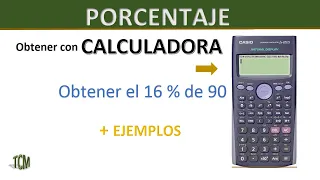 Como obtener porcentaje de un número con una calculadora.