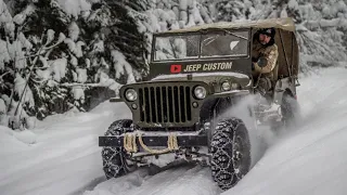 Willys против Нивы по глубокому снегу!