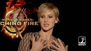 THE HUNGER GAMES CATCHING FIRE Jennifer Lawrence and Josh Hutcherson Interview