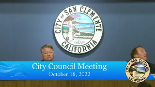 City Council Meeting October 18, 2022