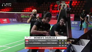 Match Result Quarter Final Fadia and Ribka 2-1 | Indonesia vs Thailand 2-2 #ubercup2020 #ubercup2021