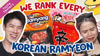 We Rank Every Korean Ramyeon! | Taste Testers | EP 136