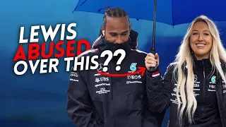 LEWIS HAMILTON umbrella DRAMA at the 2023 BELGIAN Grand Prix