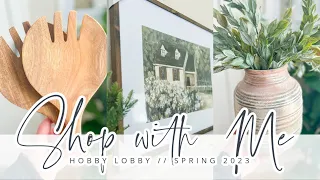 SHOP WITH ME // HOBBY LOBBY SPRING 2023 HAUL // CHARLOTTE GROVE FARMHOUSE