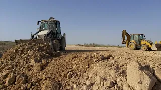 Hidromek 102B Supra Yol Çalışması // CATERPILLAR and HIDROMEK Backhoe Loaders