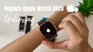 Replica Apple Watch Ultra Apple logo and accessories