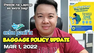 Cebu Pacific NEW Baggage Policy starting March 1, 2022 | JM BANQUICIO