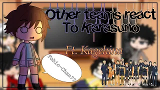 Haikyuu react|| Other teams react to Karasuno||¿original?|| kagehina|| Mayleniix :