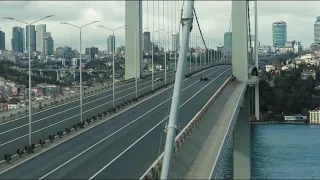 Gasly and Albon drive F1 cars across Bosphorus Bridge ahead of Turkish GP