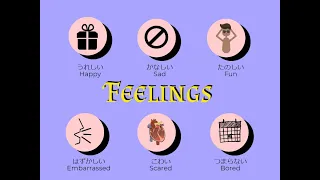 Japanese Feelings and Emotions vocabularies with Mnemonics~ Everyday Japanese 101