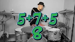 (5+7+5)/8 Mixed Meter on DRUMS!