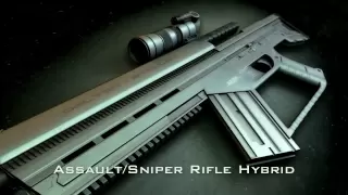 NEW Hi-Tech Assault/Sniper Rifle/Machine Gun (3D Gun Animation)