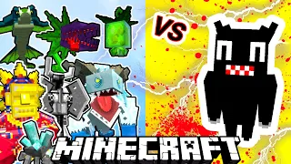 Cartoon Cat Vs. Mowzie's Mobs in Minecraft