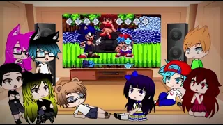 Gacha Club | (FNF+Me) With New Special Guest? React To Friday Night Funkin Vs Sonic exe 2.0 (Part 1)