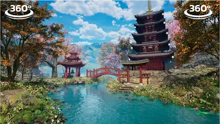 Japanese Zen 360VR: Deep Zen Music for Focus and Healing in Serene Japanese Scene