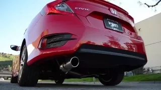 First Look at Injens 2016 Honda Civic Turbo (10th GEN) 3" Cat-back Exhaust System