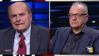 Bersani: "La destra italiana è fuori dalla resistenza antifascista". E in studio insorgono