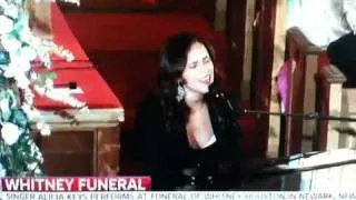 Alicia keys sings Angel at Whitney Houston's funeral.(HD)