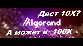 Algorand(Algo)| Альткоин на 10х | Какие цели я жду