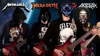 BIG 4 GUITAR BATTLE. Metallica vs Megadeth vs Slayer vs Anthrax