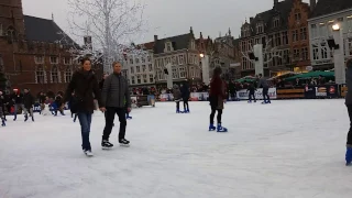 Bruges- Belgium (Ice Skating during Winter)