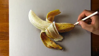 How to draw a banana - Time Lapse (Long Version)