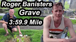 Roger Banister Grave. Roger Gilbert Bannister first man to run a mile in less than four minutes.