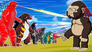 Rescue GODZILLA & KONG vs Shin Godzilla Minus One: Velociraptors Tyrannosaurus REX Mosasaurus