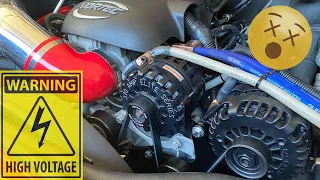 Maximum Voltage! Dual Alternator bracket install with dual alt electrical system GM/ Chevy/ Hummer.