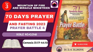 MFM 70 DAYS PRAYER AND FASTING BIBLE READING DAY 3