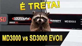 TRETA! Soundigital SD3000 EVO II VS Taramps MD3000