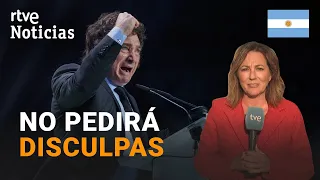 MILEI: El GOBIERNO ARGENTINO defiende que la CRISIS con ESPAÑA es un PROBLEMA "ENTRE PERSONAS" |RTVE
