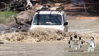 A Toyota minivan at Cahill’s Crossing