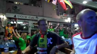 Lithuanian Fans chanting "Lietuva" in restaurant (FIBA 2010 WC, Izmir, Turkey)