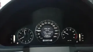 w211 E200 kompressor 0-100 km/h, 60-120 km/h hızlanma test