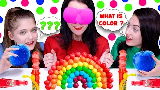 ASMR Guess The Color Food Challenge | Eating Sounds LiLiBu