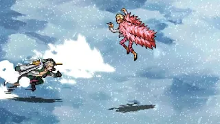 Smoker Timeskip Vs Doflamingo - Anime Battle Mugen