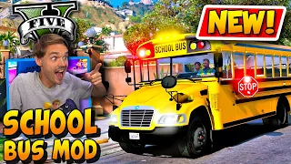 GTA 5 🚌 I got a *NEW* School Bus! #GTA5RealLifeMod #GTA5Mods #GrandTheftAuto