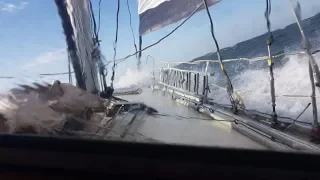 Delivering a ketch from Denmark to Iceland+sailing in a gale