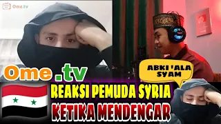 KETEMU PEMUDA SYRIA ( SYAM ) 🇸🇾 ||  LANGSUNG SHOLAWATIN ABKI 'ALA SYAM  || BEGINI REAKSINYA - OME.TV