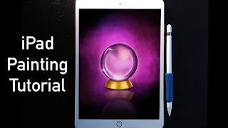 How to Draw a Crystal Ball | Procreate Drawing with iPad