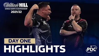 SURVIVING A SCARE! ❄️ | Day One Highlights | 2021/22 William Hill World Darts Championship