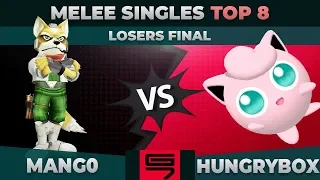 Mang0 vs Hungrybox - Losers Final: Top 8 Melee Singles - Genesis 7 | Fox vs Puff