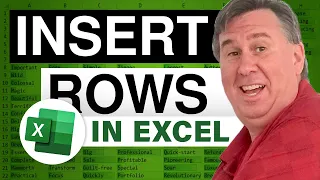 Excel 101 - Insert Row into Existing Data in Excel - Episode 1586