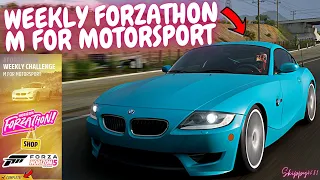 FORZA HORIZON 5-How to complete Weekly forzathon challenges M for motorsport-#Forzathon shop