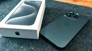 iPhone 15 Pro Unboxing And First Impressions (Black Titanium)