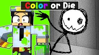 We Must COLOR OR DIE in Minecraft!